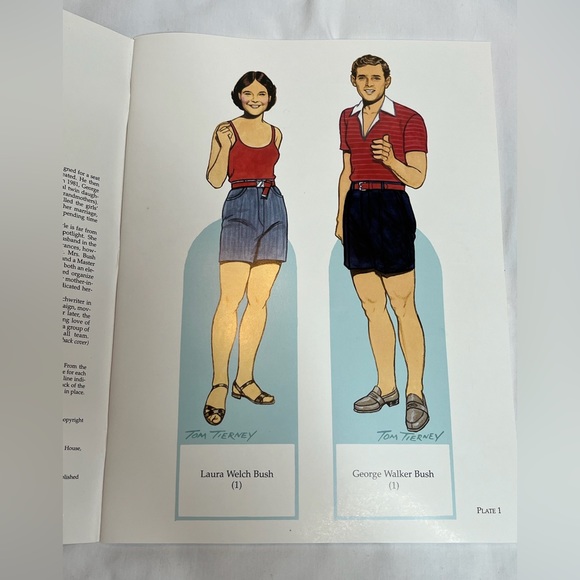 Like New George W. Bush & His Family Paper-dolls Book By Tom Tierney - Picture 3 of 6